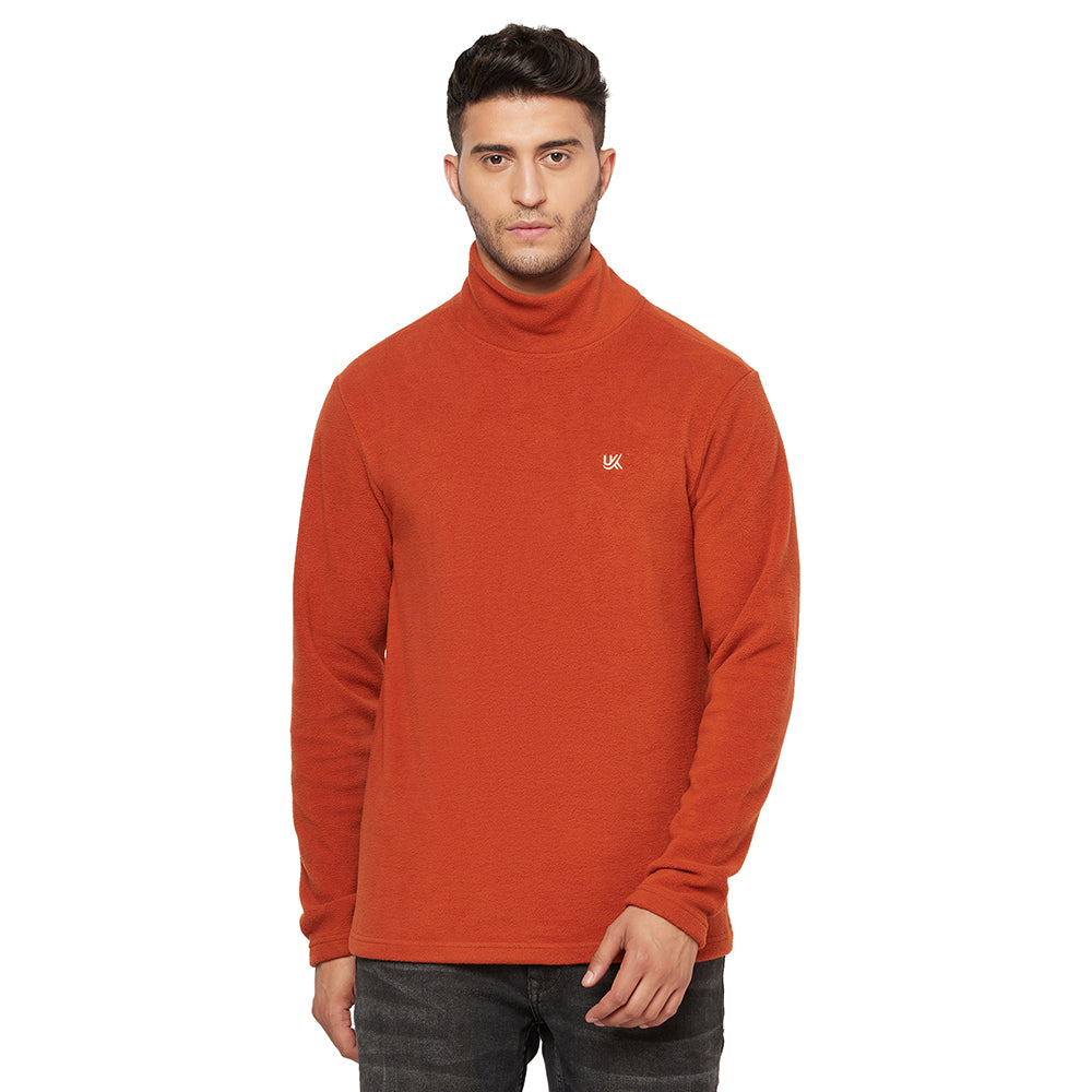 Men High Neck Sweatshirts URKNIT