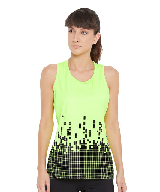 Neon Green Color Tank Top for Women