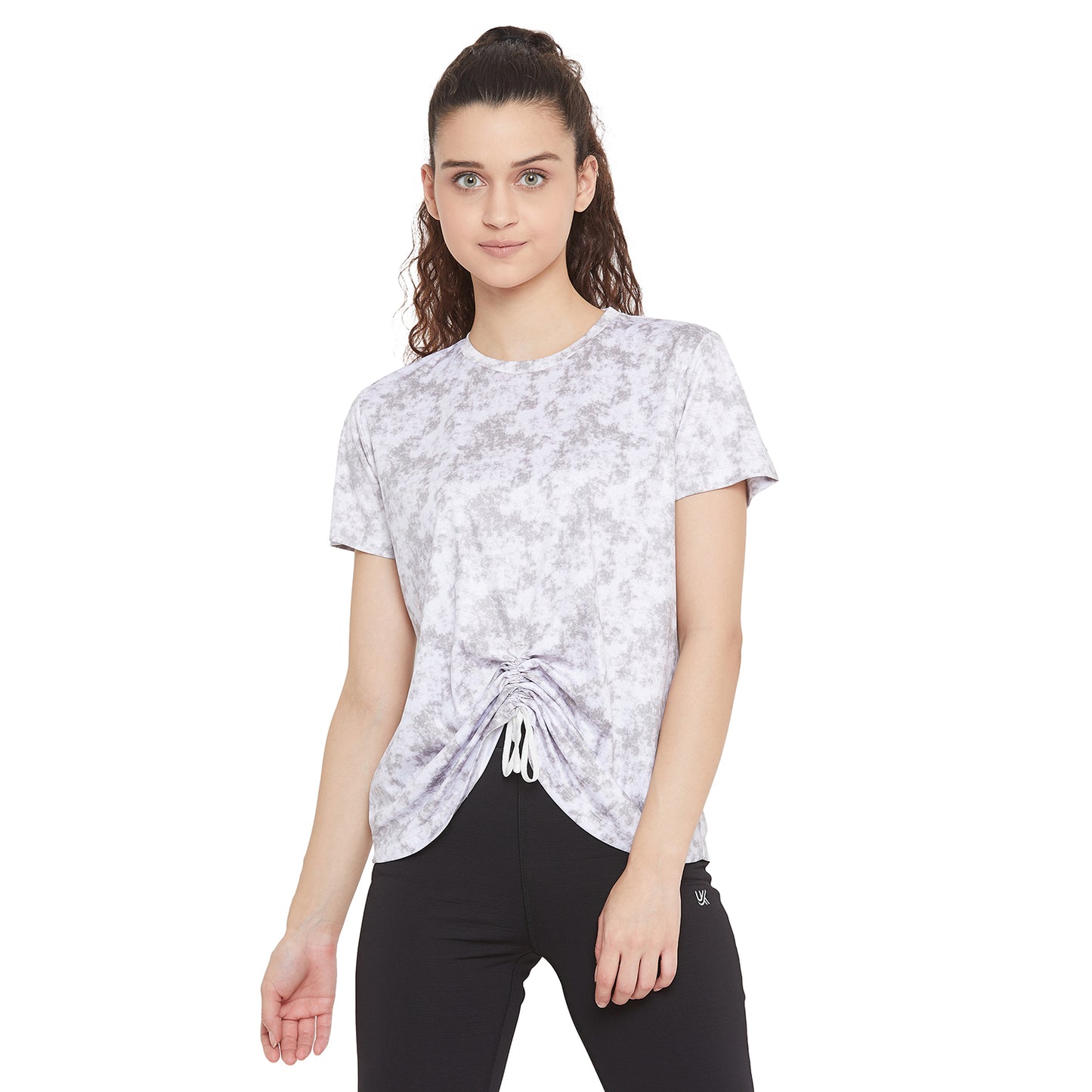 Women Sublimation Funky Top Grey Color