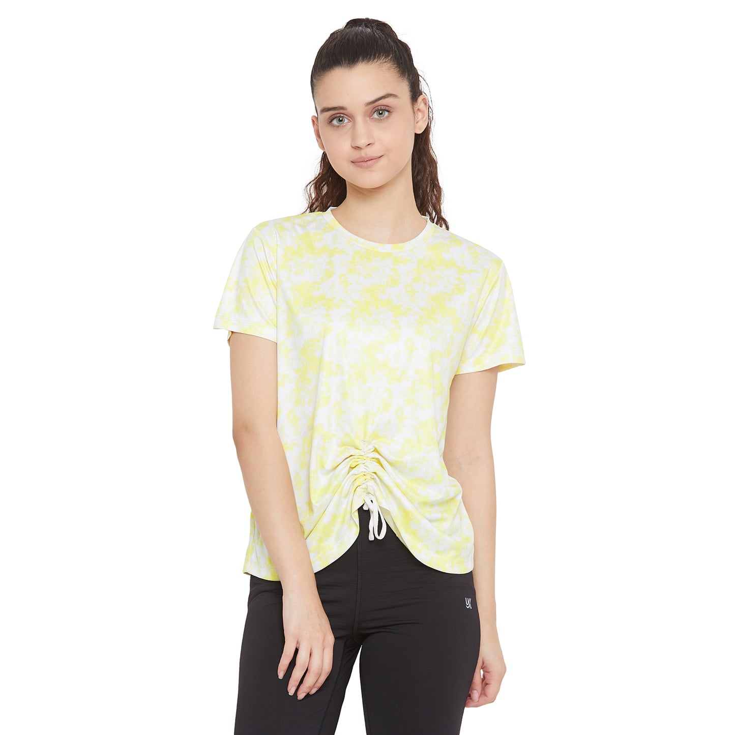 Women Sublimation Funky Top Yellow Color