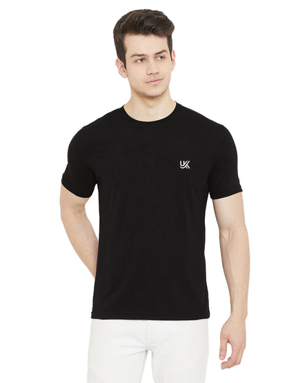 Men's 100% Cotton T-Shirt Black Color