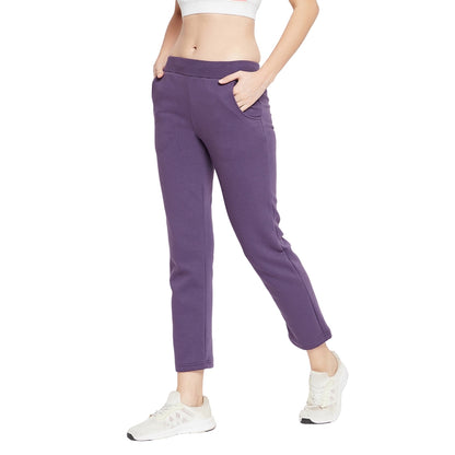 Women Track Pants Purple Color