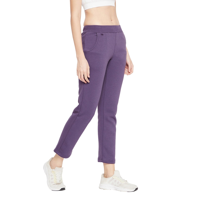 Women Track Pants Purple Color