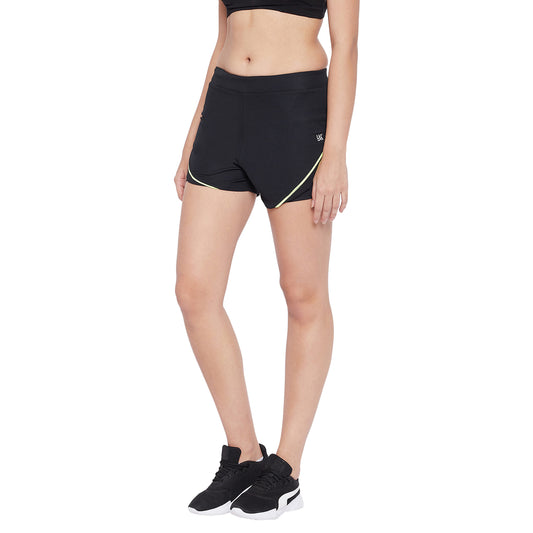 Women Black Color Shorts