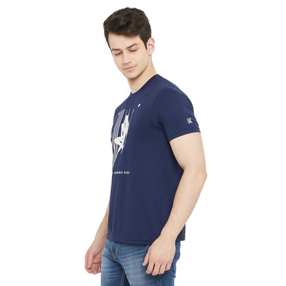 Devil Print Navy T-Shirt For Men