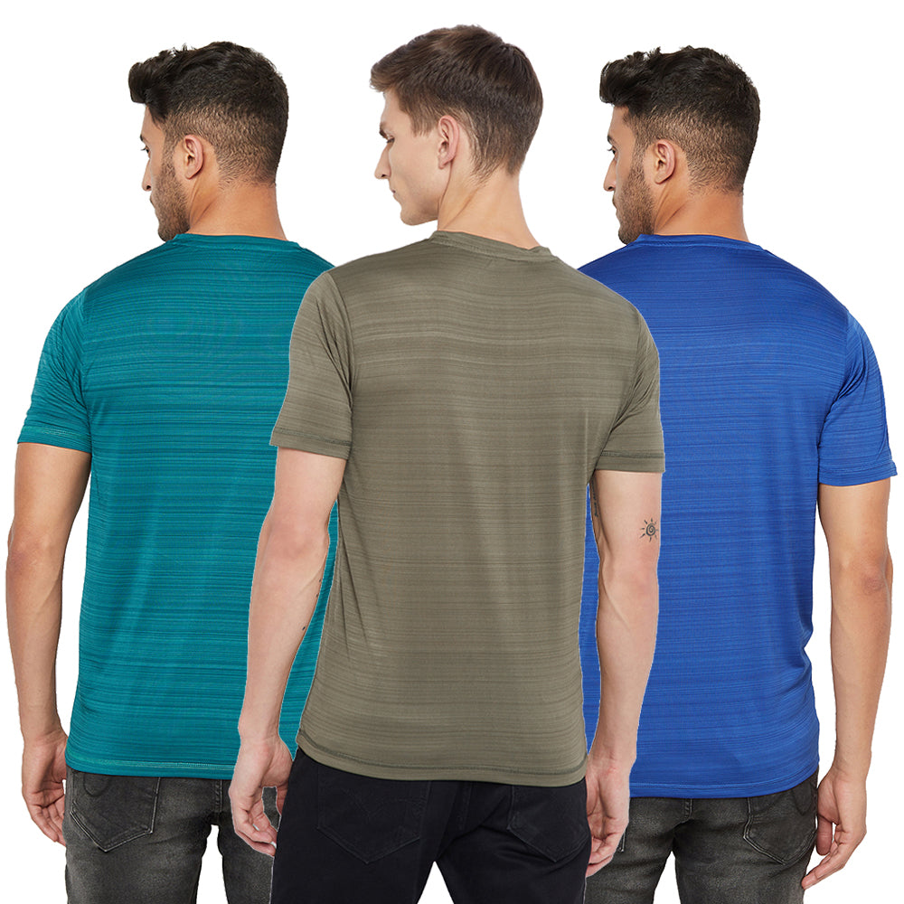 Men's T-Shirt Combo (Dark Green/Olive/Royal Blue)