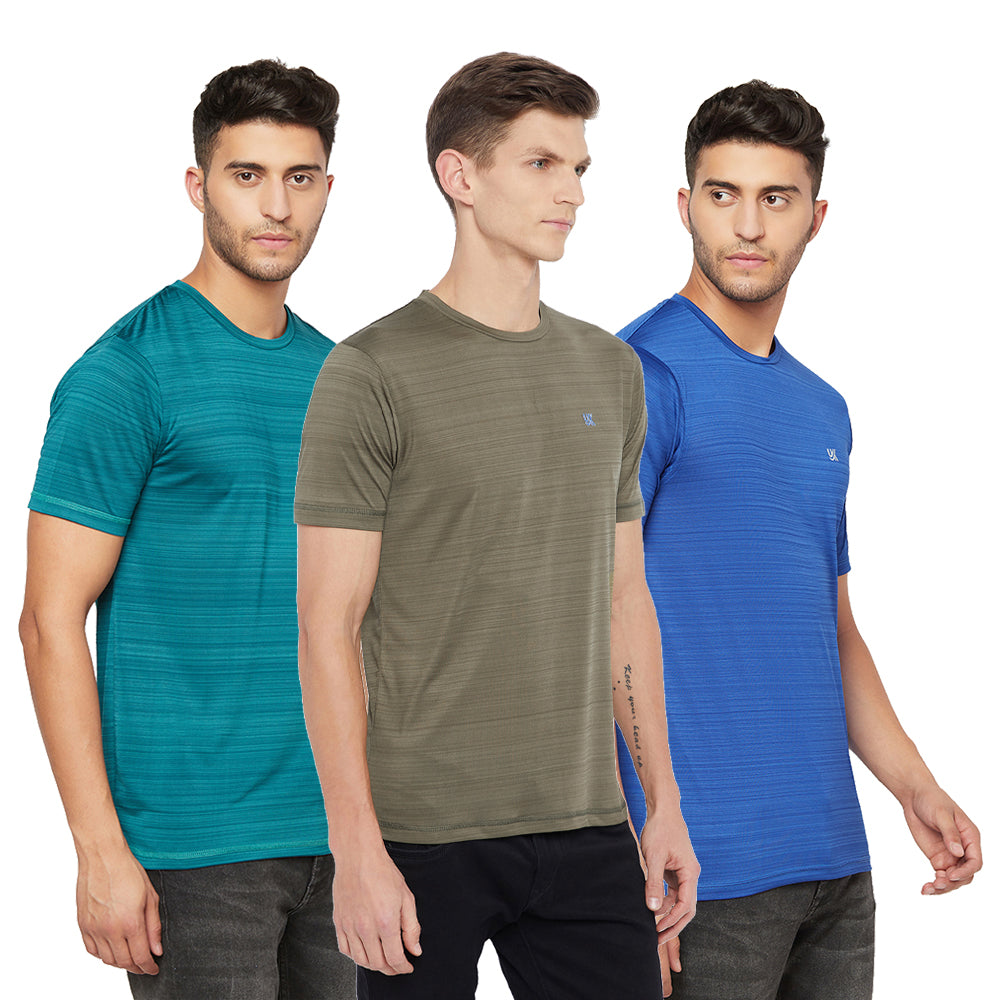 Men's T-Shirt Combo (Dark Green/Olive/Royal Blue)