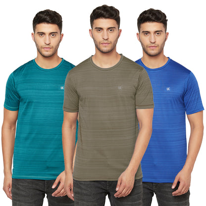 Men's T-Shirt Combo (Dark Green/Olive/Royal Blue)