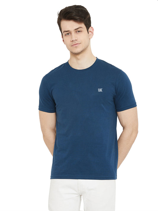 Men's 100% Cotton T-Shirt Blue Color