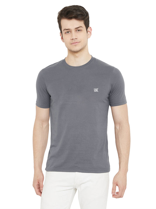 Men's 100% Cotton T-Shirt Grey Color