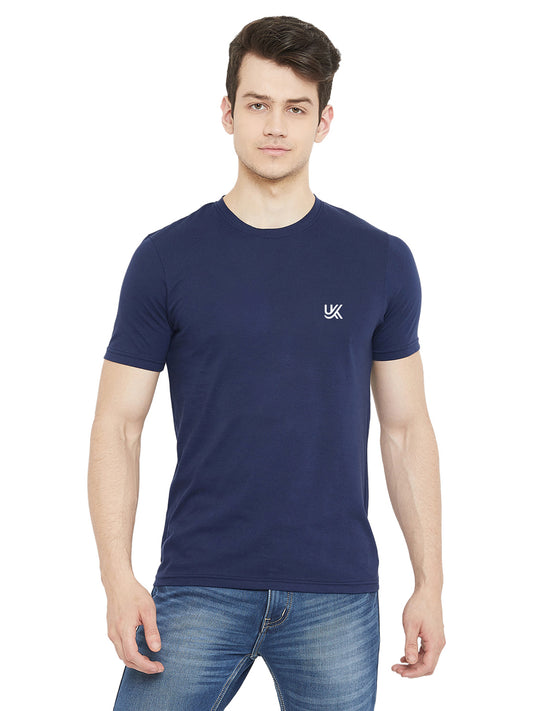 Men's 100% Cotton T-Shirt Navy Color