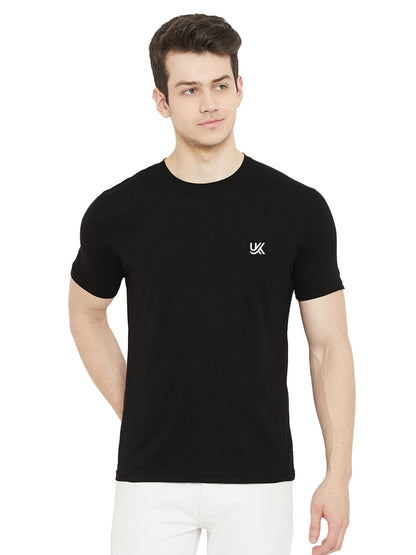 Men's 100% Cotton T-Shirt Black Color